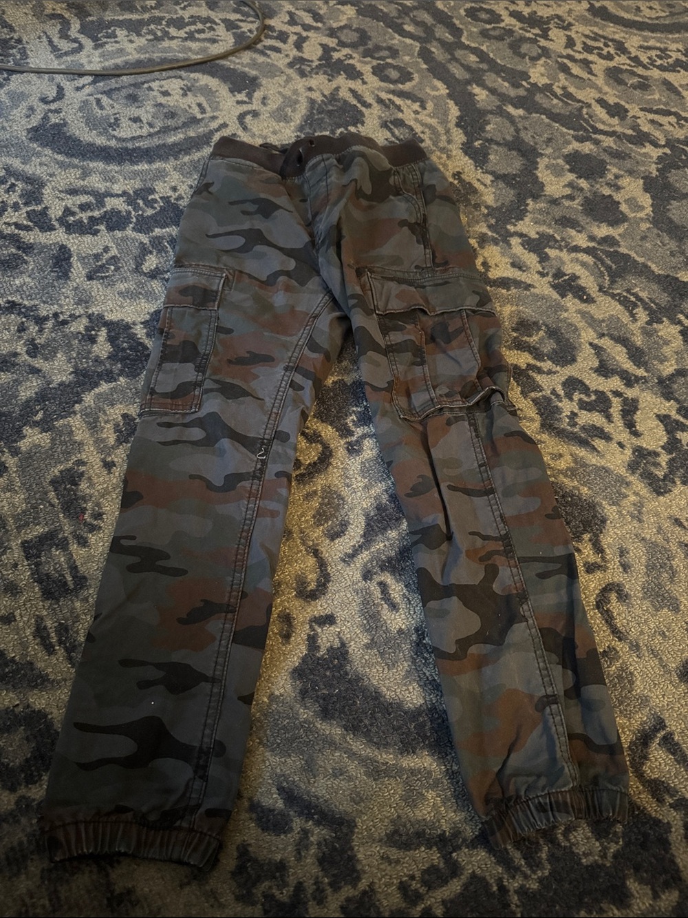 GapKids Camo Cargo Jogger Pants - Green Camo
